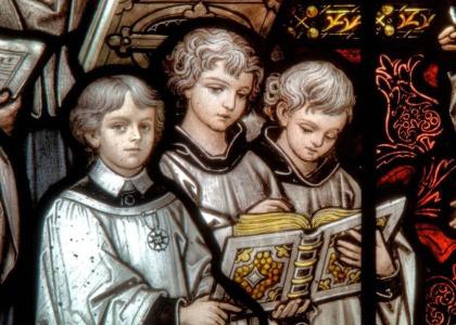 Choir Boys from window